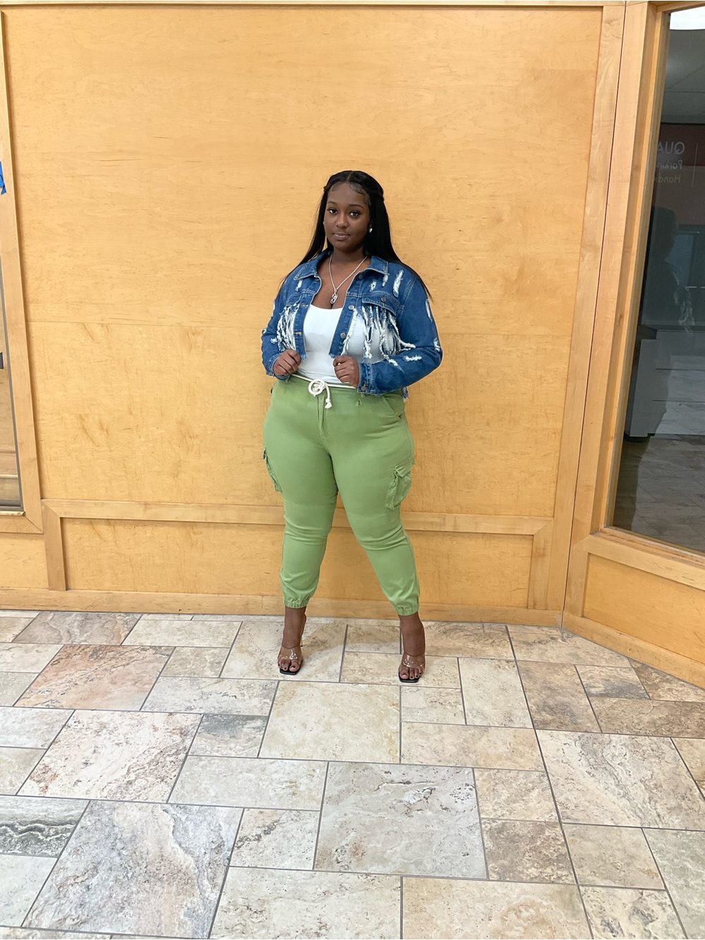 American Bazi Plus Sized Cargo Joggers
